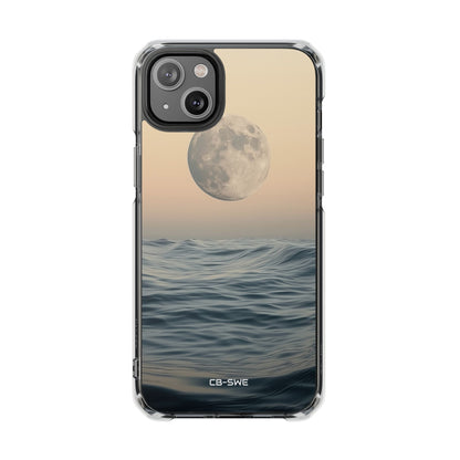 Moon Illuminates Waves iPhone Case - Impact