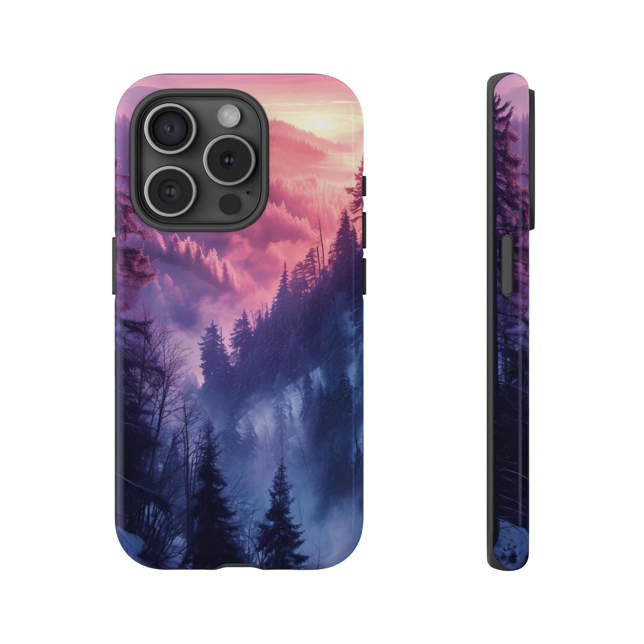 Forest Mountain Pastel Dream - Protective Phone Case