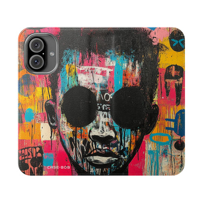 Black Orb Face - iPhone 16  Case - Wallet