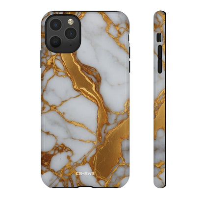 Golden Veins Flow - iPhone Case