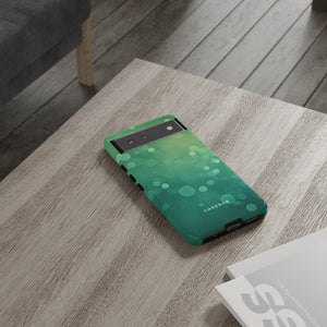 Green Dot Matrix - Protective Phone Case