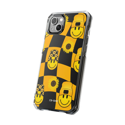 Joyful Checkered Smiles iPhone Case - Impact