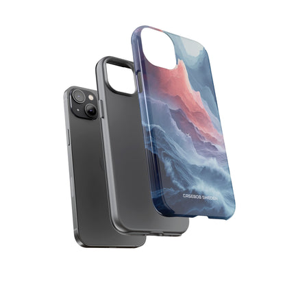 Mountain Wave Serenity - Tough iPhone 14 Phone Case