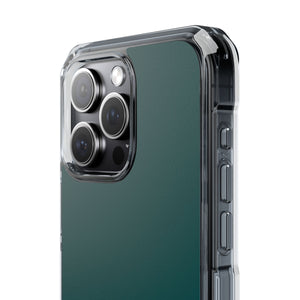 Deep Jungle Green | Handyhülle für iPhone (Clear Impact Case – magnetisch) 