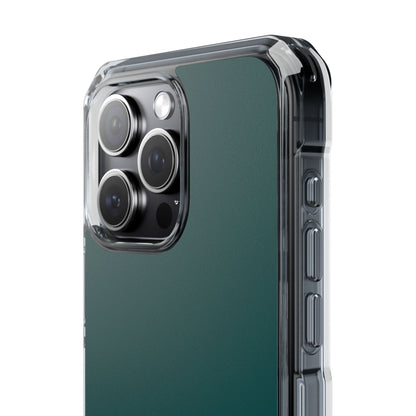 Deep Jungle Green - Clear Impact Case for iPhone