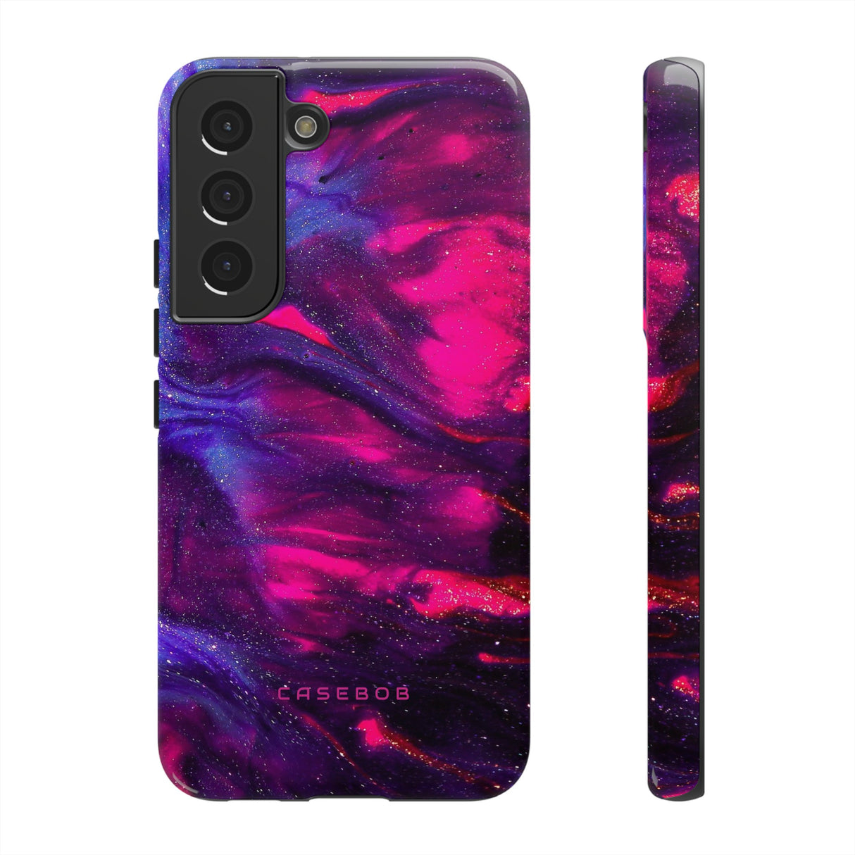 Deep Purple Ink Art - Protective Phone Case