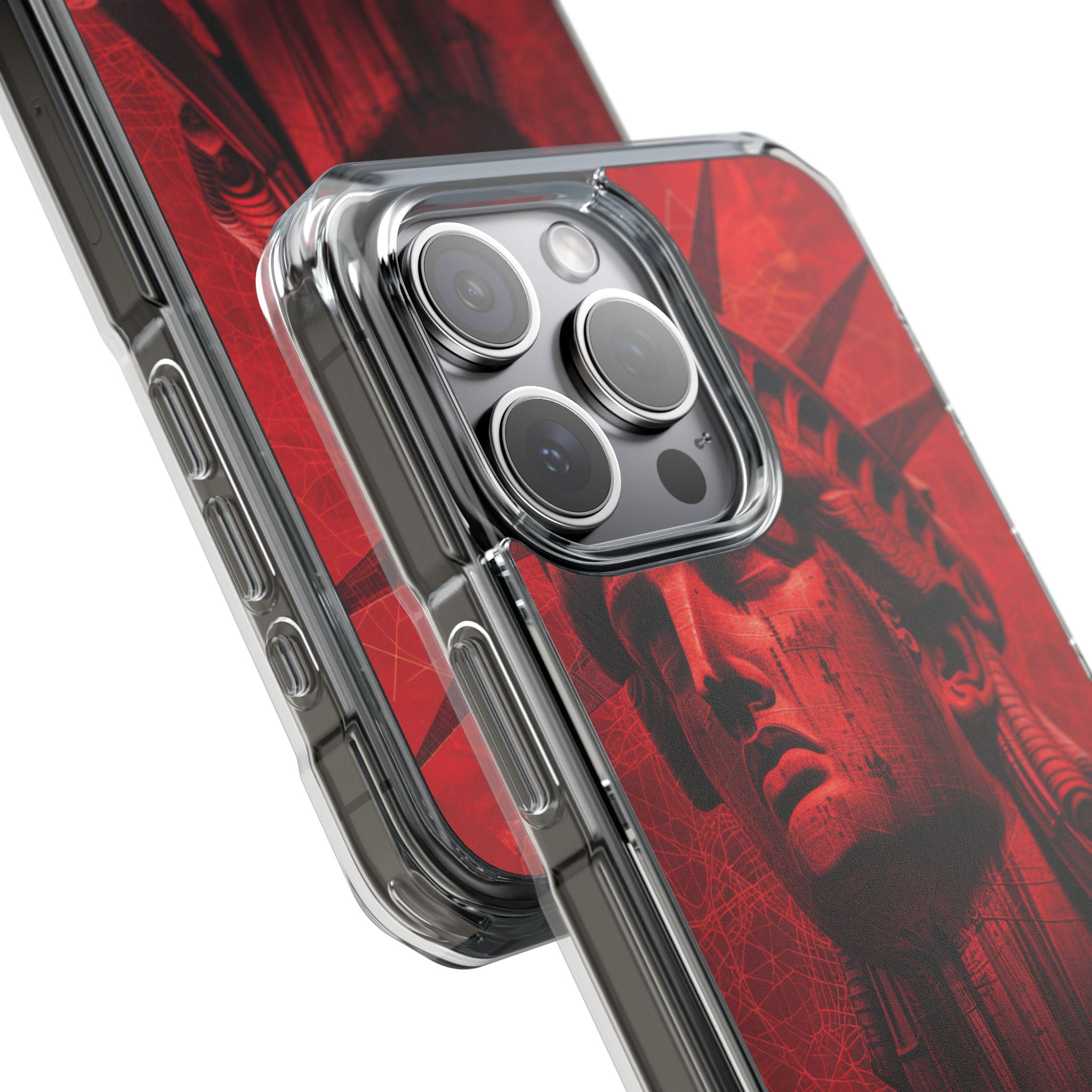 Zen Red Liberty Vision iPhone 15 - Klare, schlagfeste Handyhülle