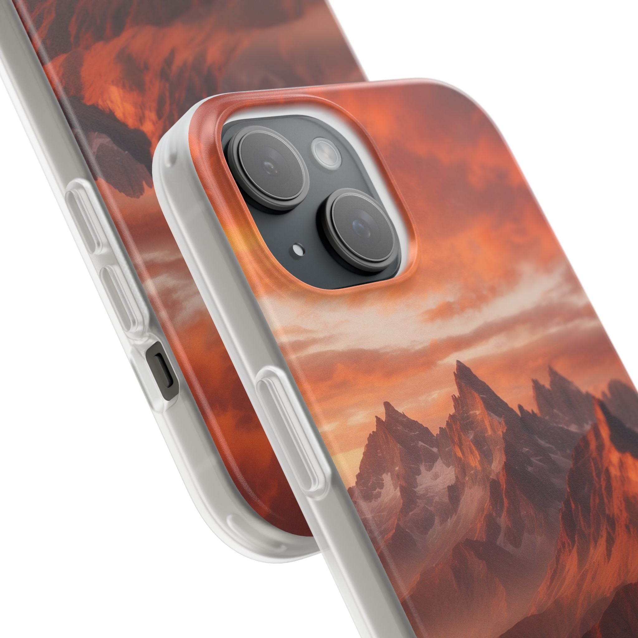 Jagged Glow iPhone 15 Case - Soft