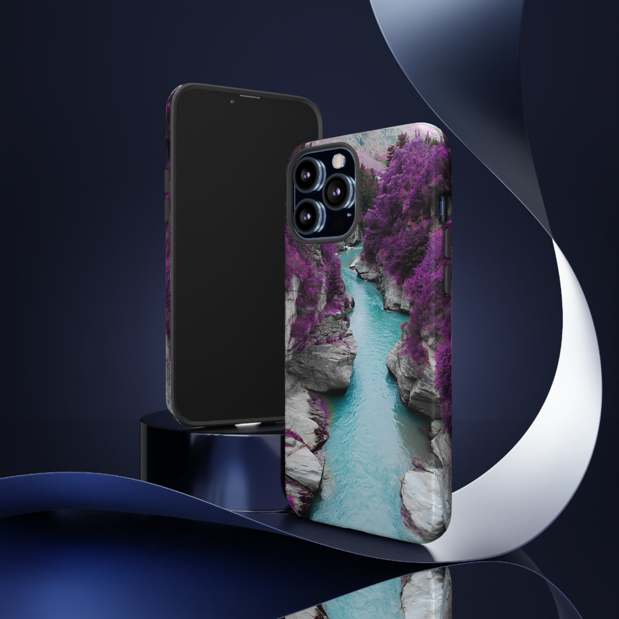 Purple Pine Forest - Protective Phone Case