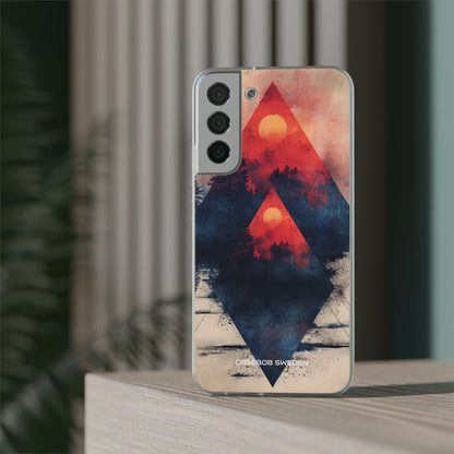 Red Sky Serenity - Flexi Samsung S22 Phone Case