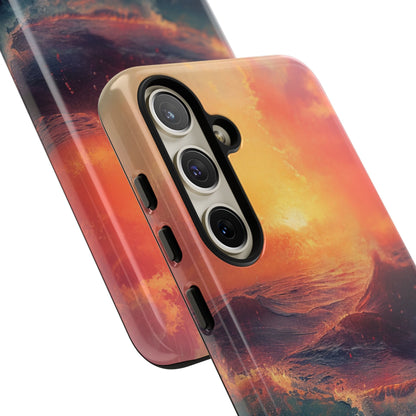 Ocean Sunset Waves - Tough Samsung S24 Phone Case