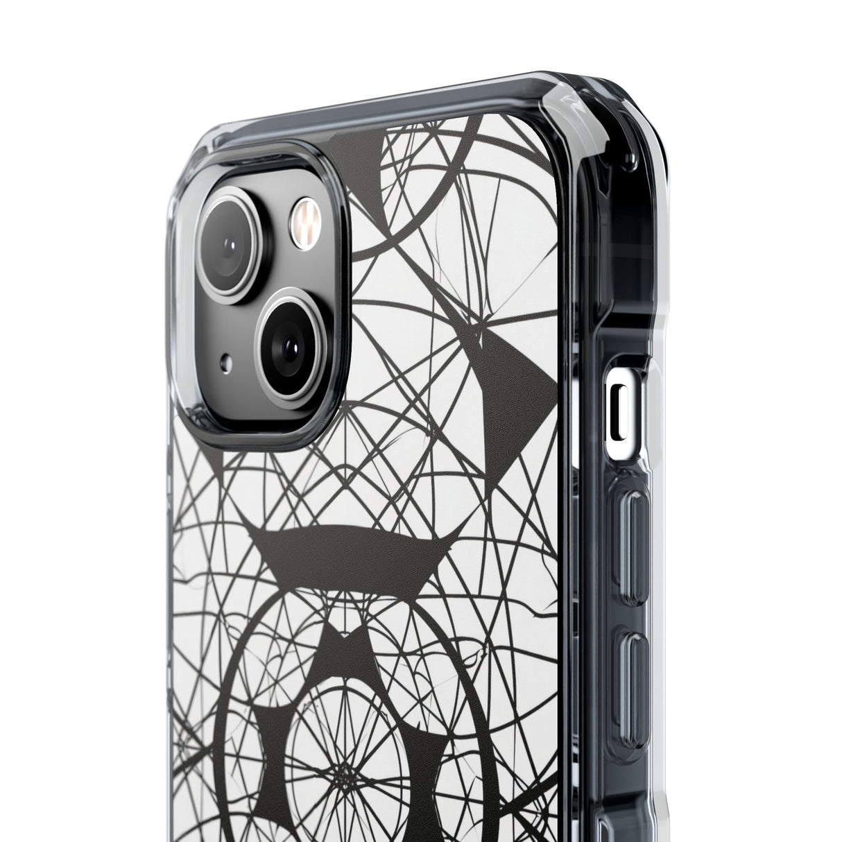 Geometric Hypnosis - Phone Case for iPhone (Clear Impact - Magnetic)