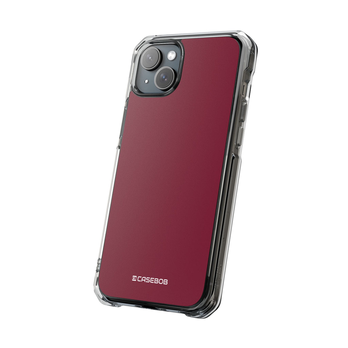 Claret Red | Phone Case for iPhone (Clear Impact Case - Magnetic)