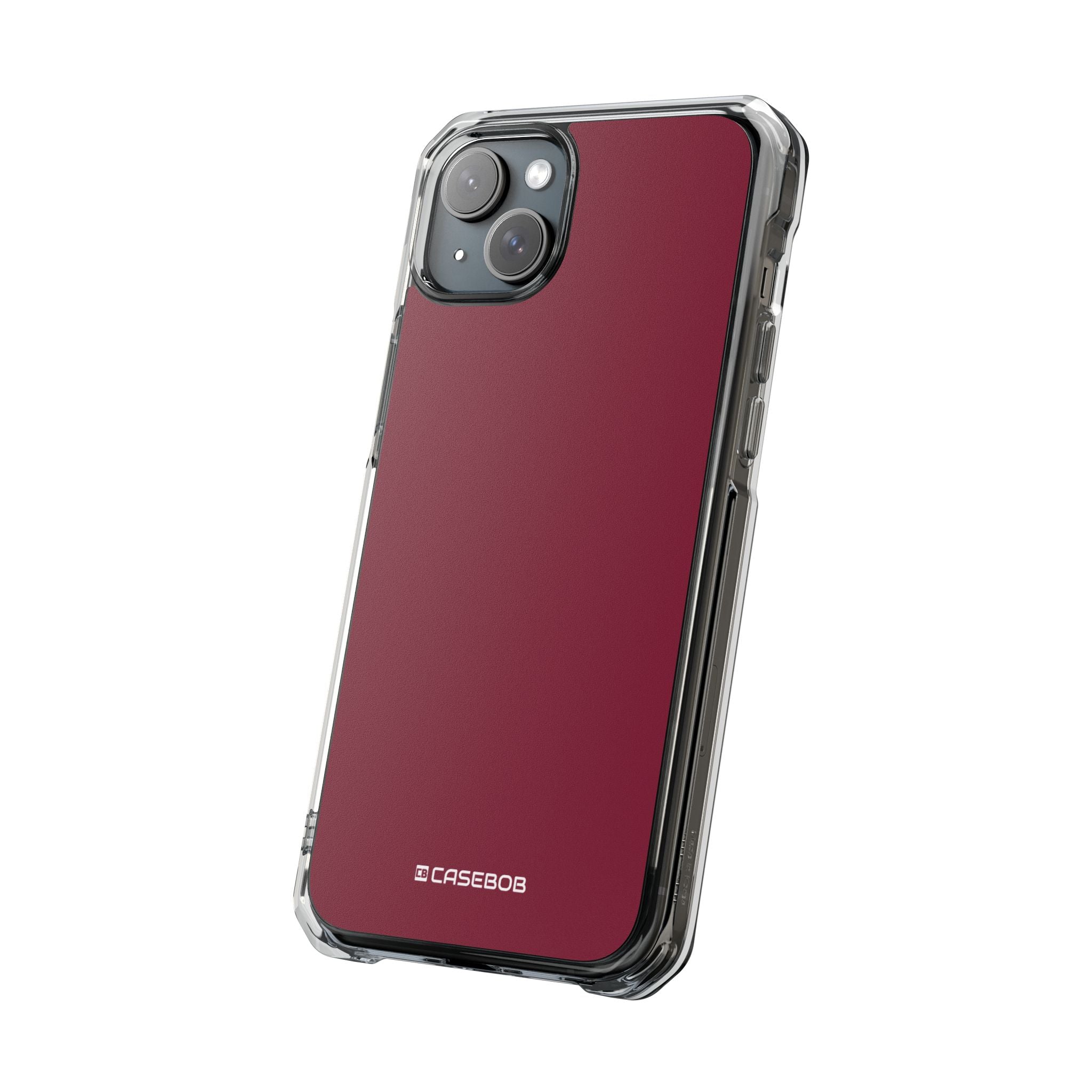 Claret Red - Clear Impact Case for iPhone