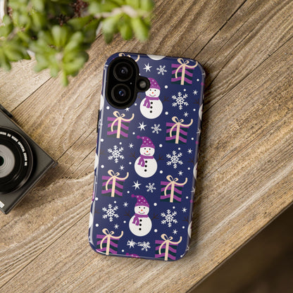 Snowmen Gift Giving - iPhone Case