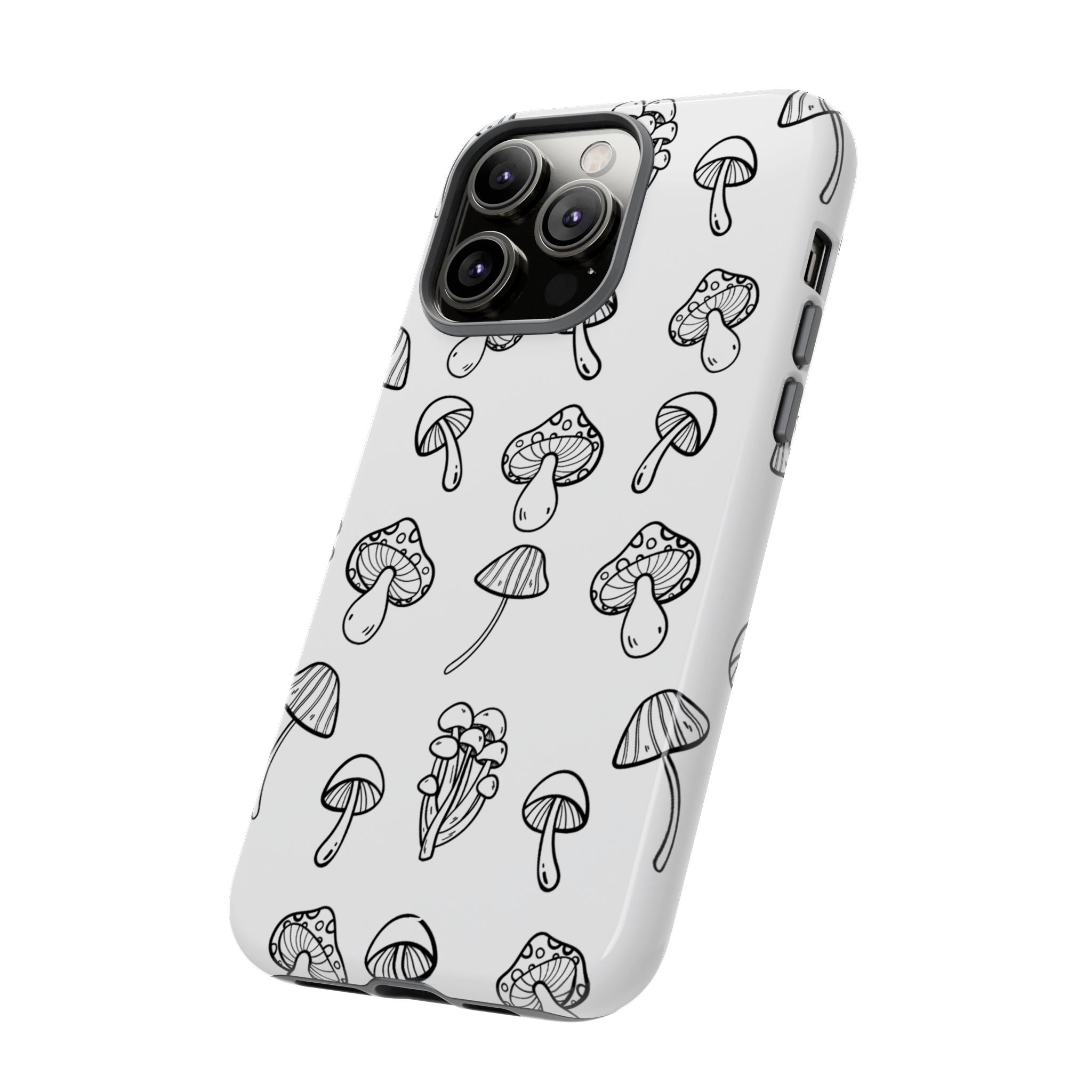 Mushroom Line Play - iPhone Case