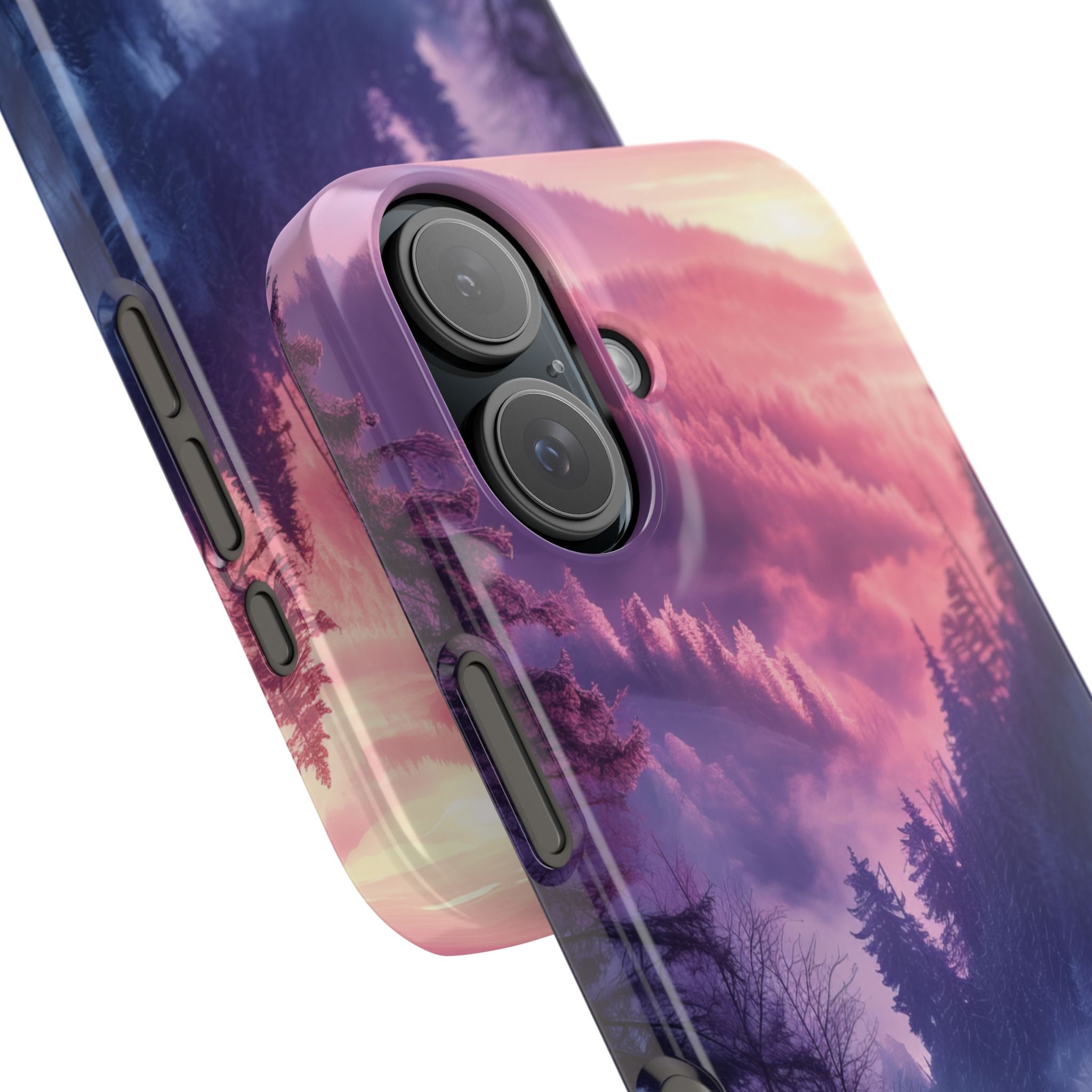 Misty Forest Serenity - Slim iPhone 16 Phone Case