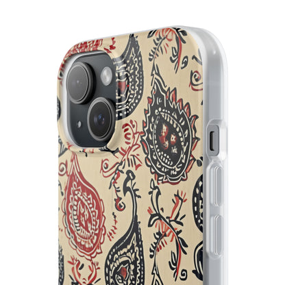 Vintage Paisley Elegance iPhone 15 - Flexi Phone Case