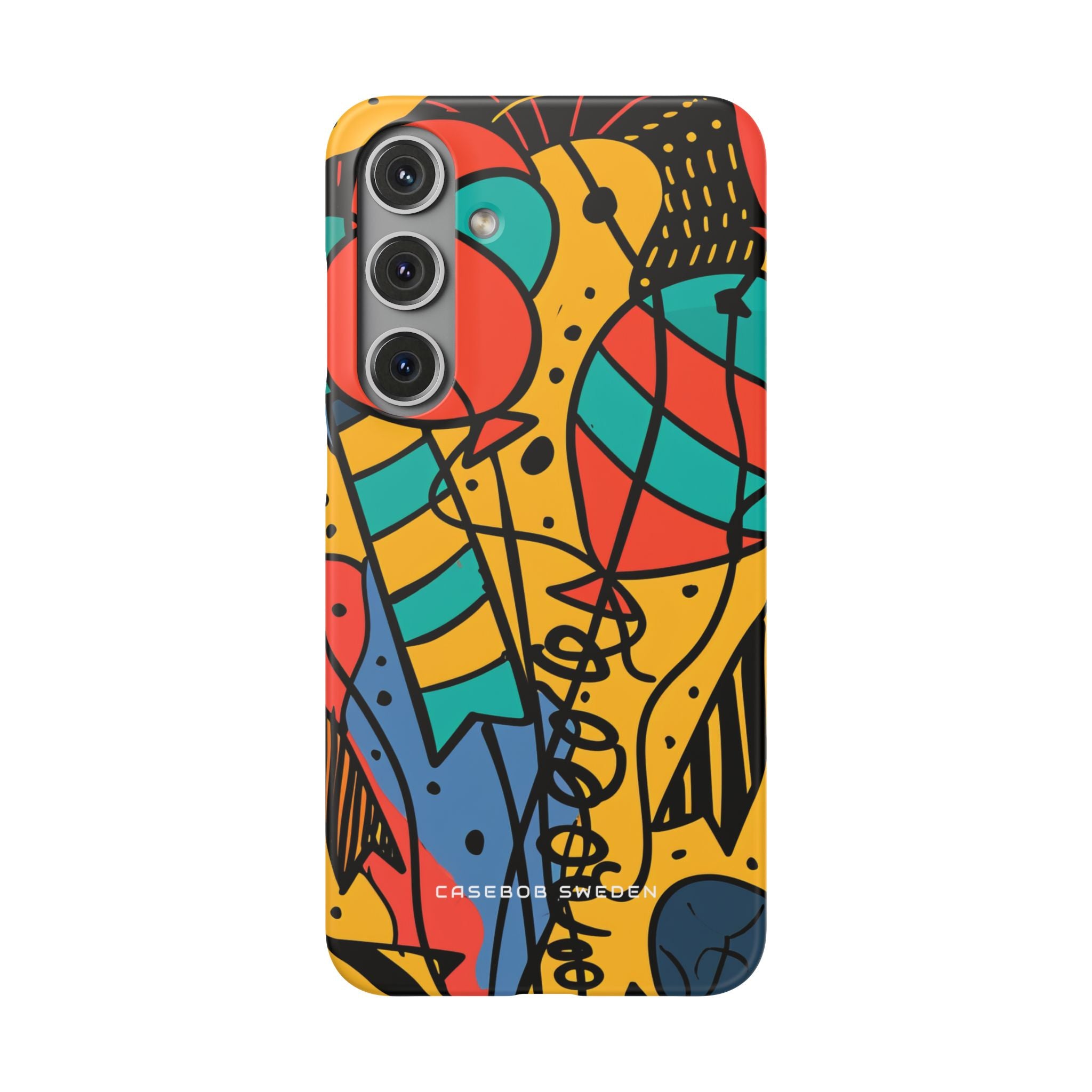 Playful Lines in Motion Samsung S24 - Slim Phone Case