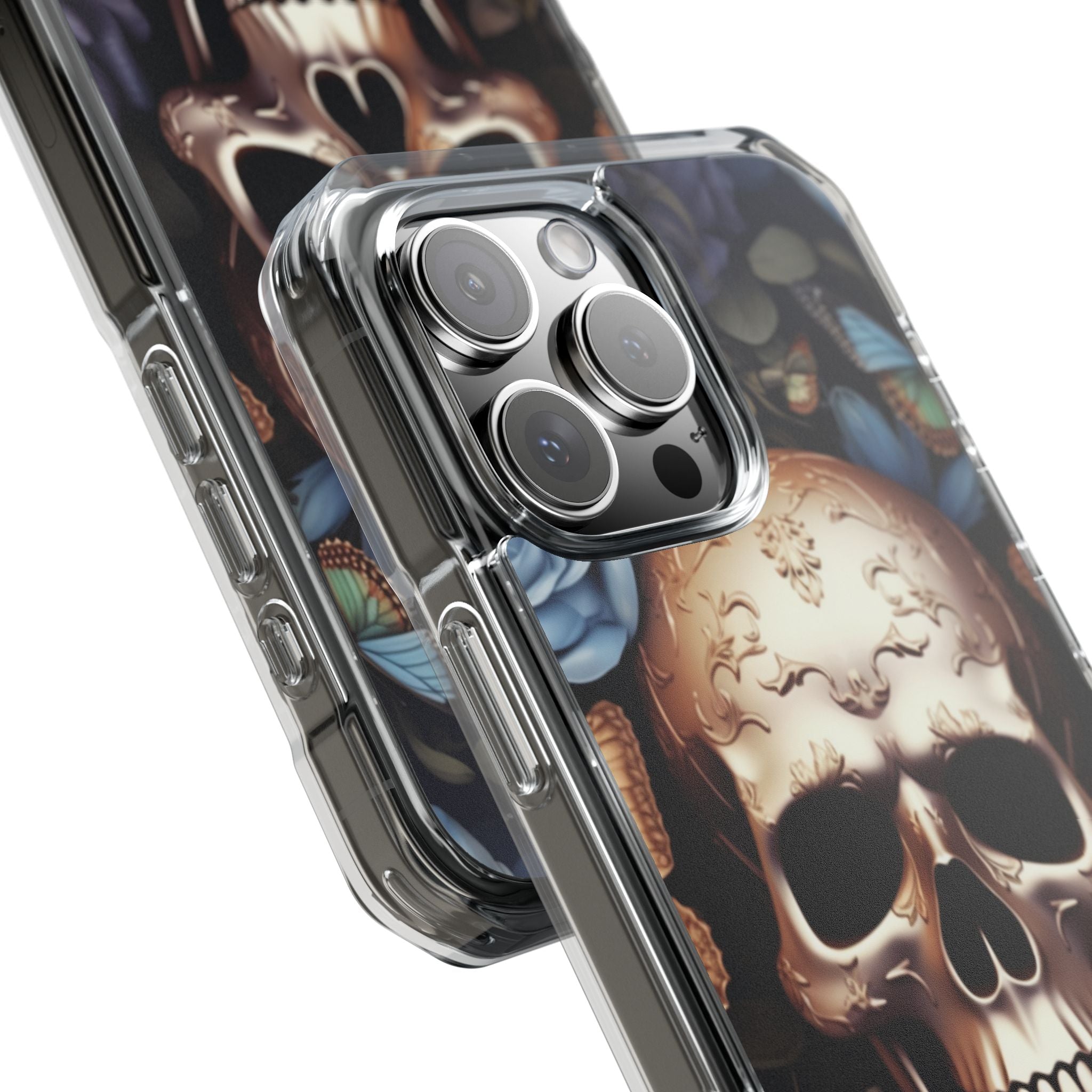 Skull Among Blossoms iPhone Case - Impact