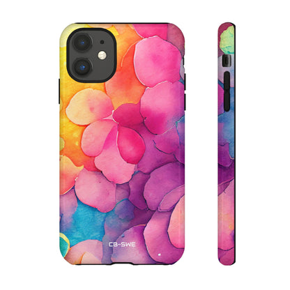 Vibrant Petal Fusion - iPhone Case