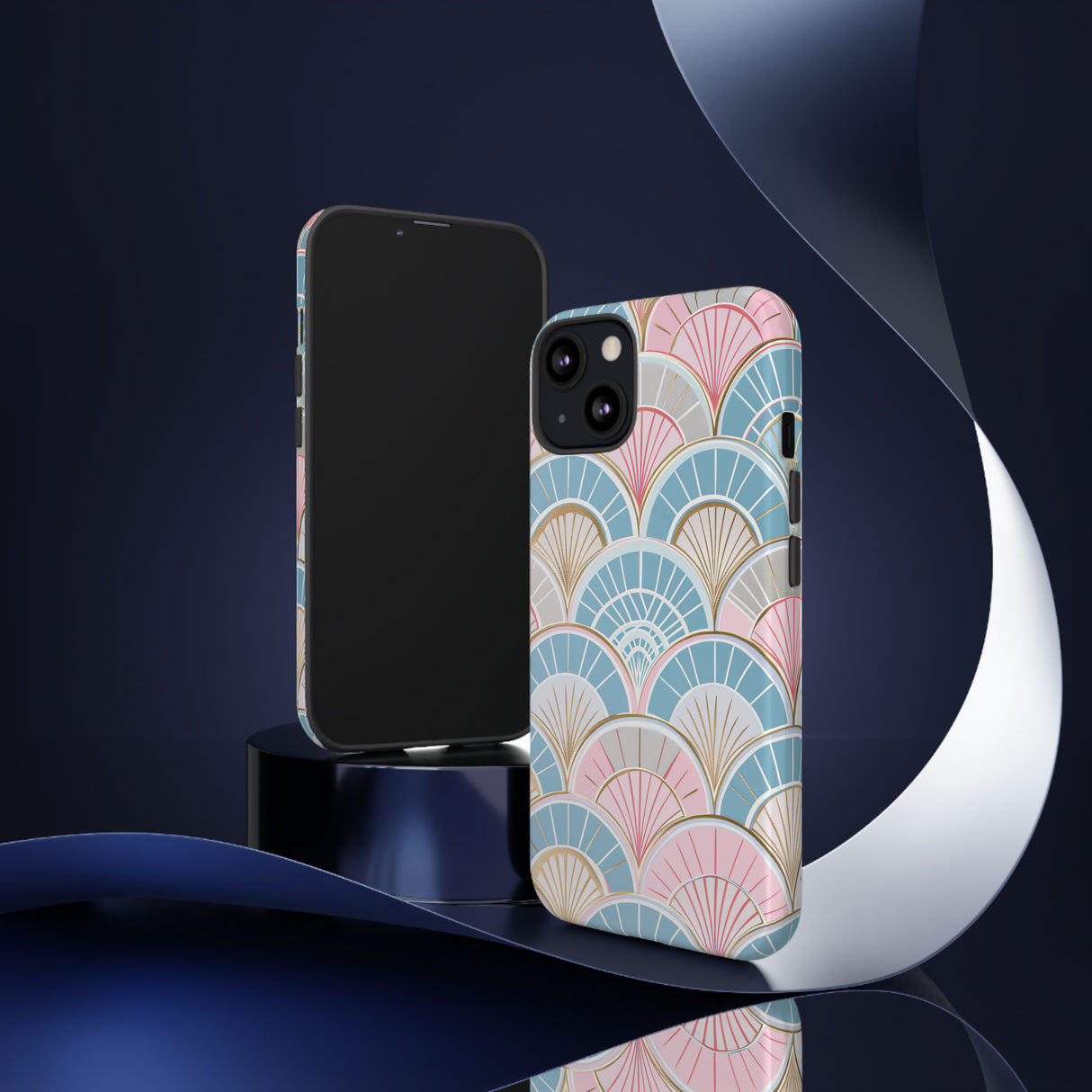 Art Deco Floral Fusion - Protective Phone Case