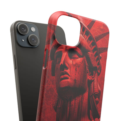 Zen Red Liberty Vision iPhone 15 - Slim Phone Case