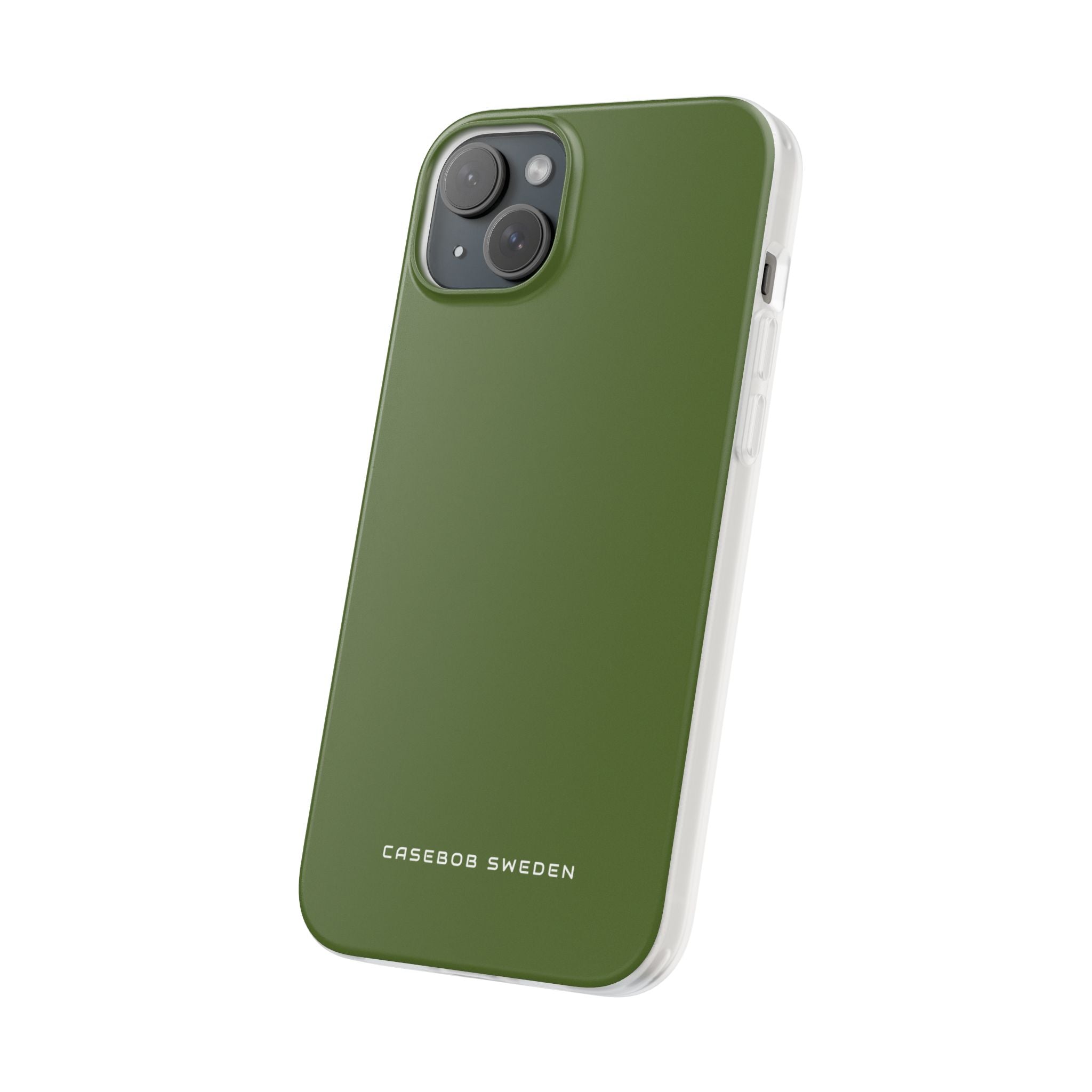 Dark Olive Green iPhone 15 - Flexi Phone Case