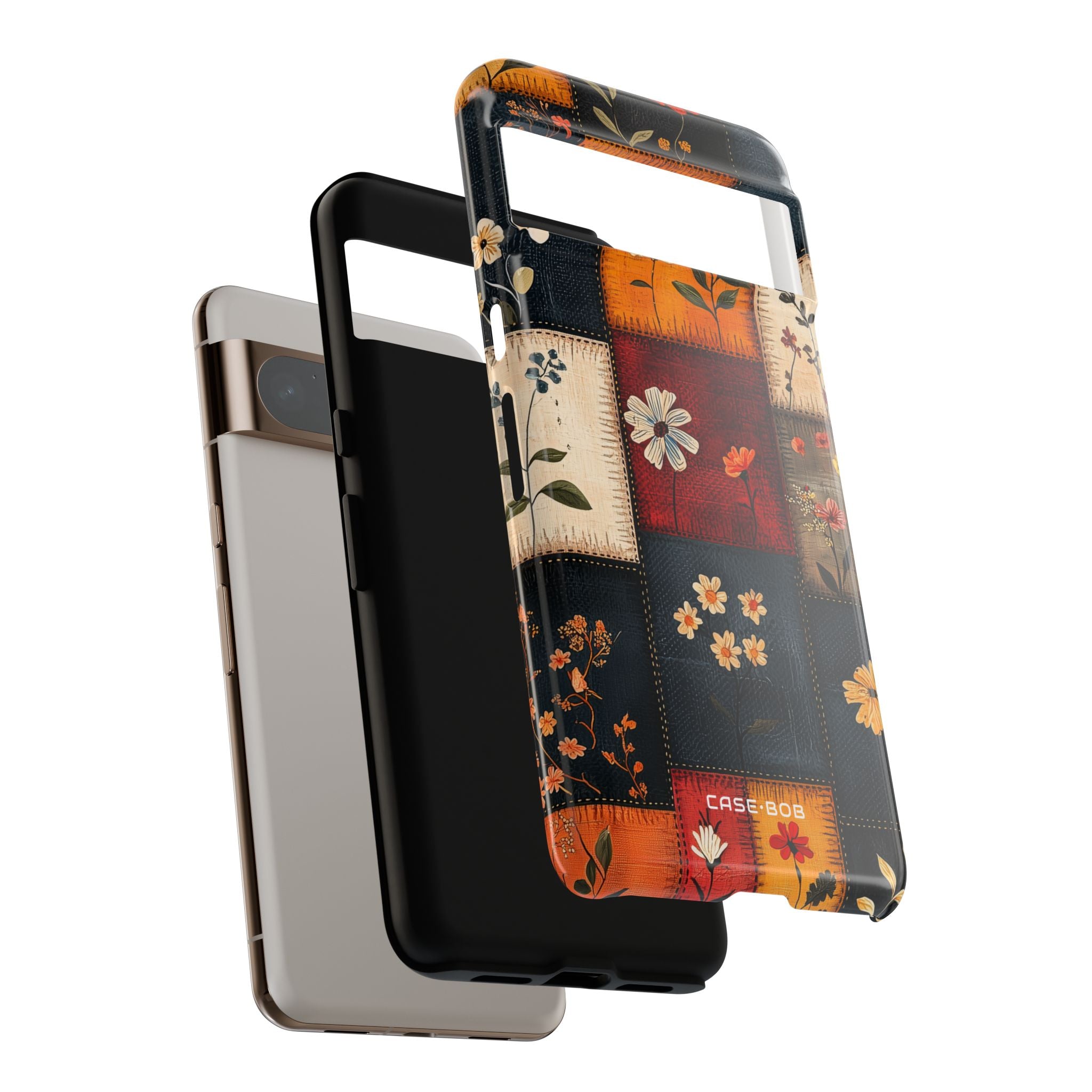 Patchwork Blooms Google Pixel 8 Pro Case - Tough