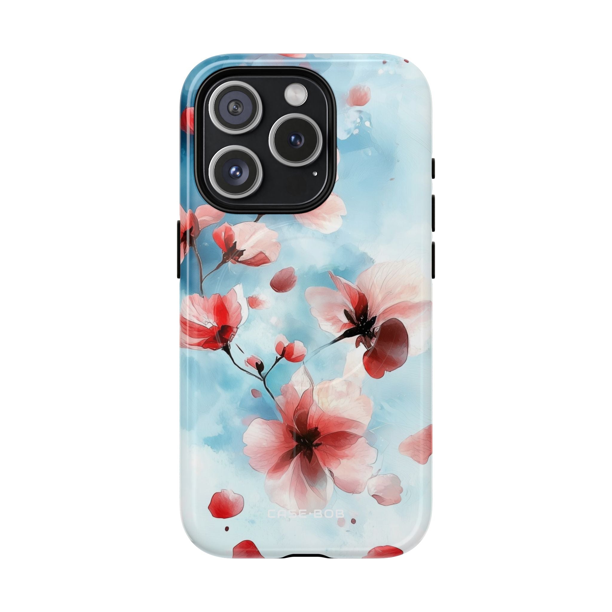 Pink Blossom Drift iPhone 15 Pro Case - Tough+