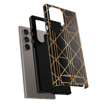 Golden Geometric Elegance Samsung S24 - Tough Phone Case