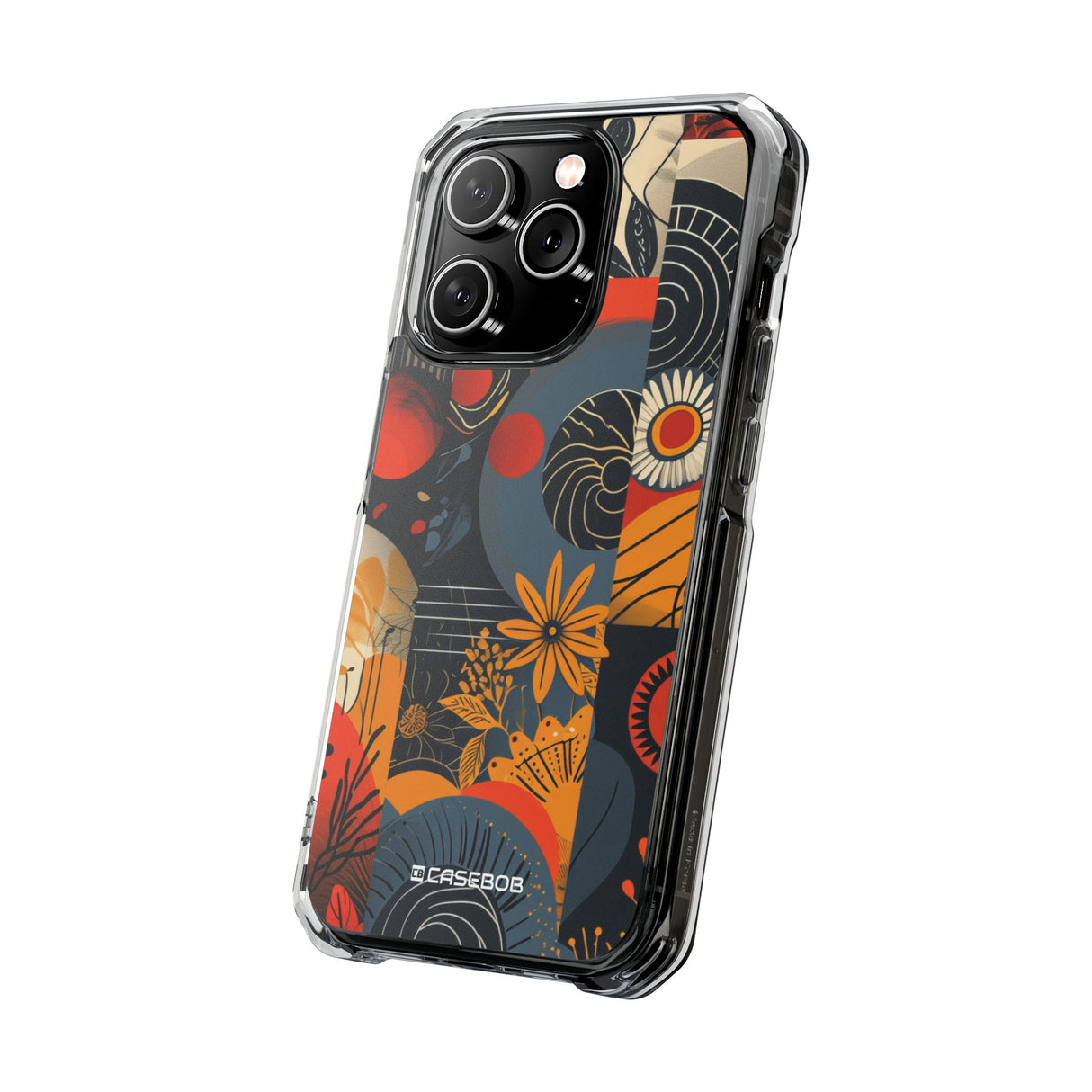 Retro Vibrance - Phone Case for iPhone (Clear Impact - Magnetic)