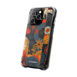 Retro Vibrance - Phone Case for iPhone (Clear Impact - Magnetic)