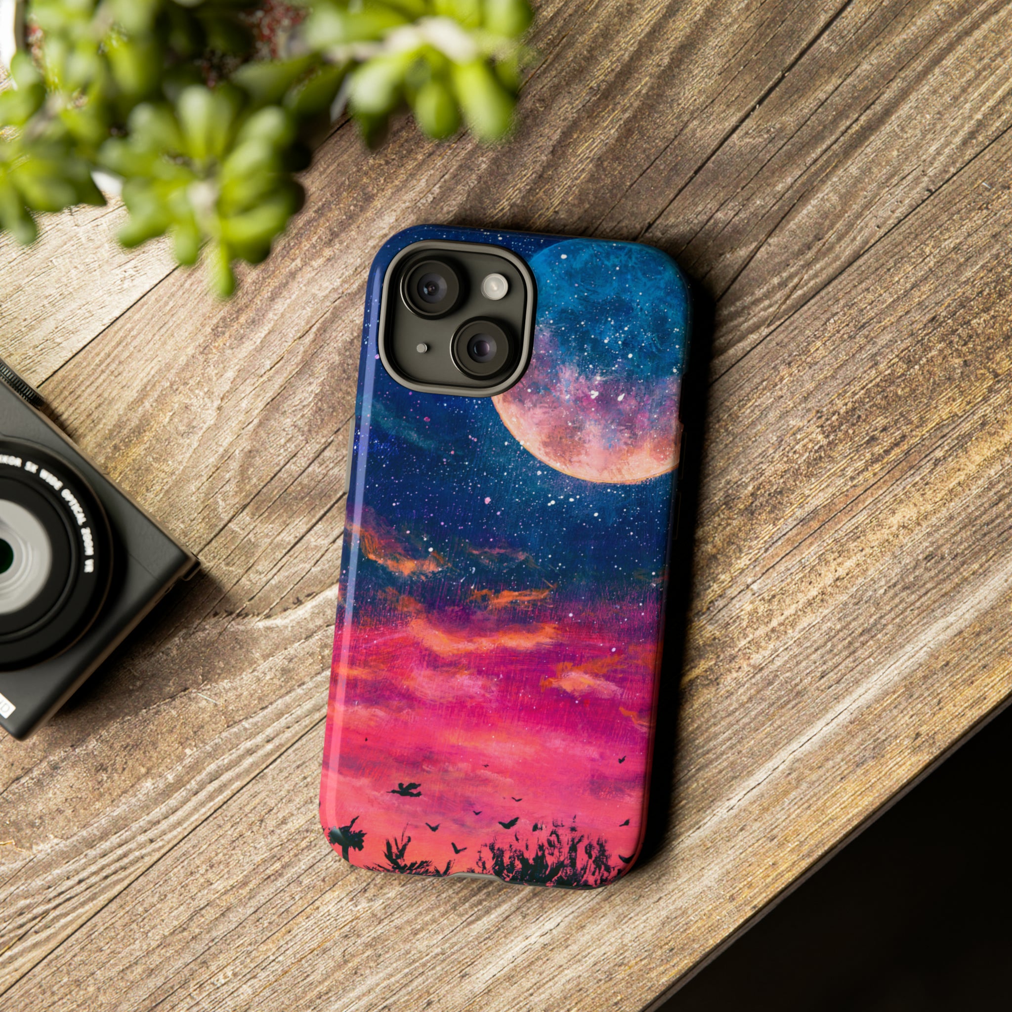 Oil painting - Big Planet - Protective Phone Case