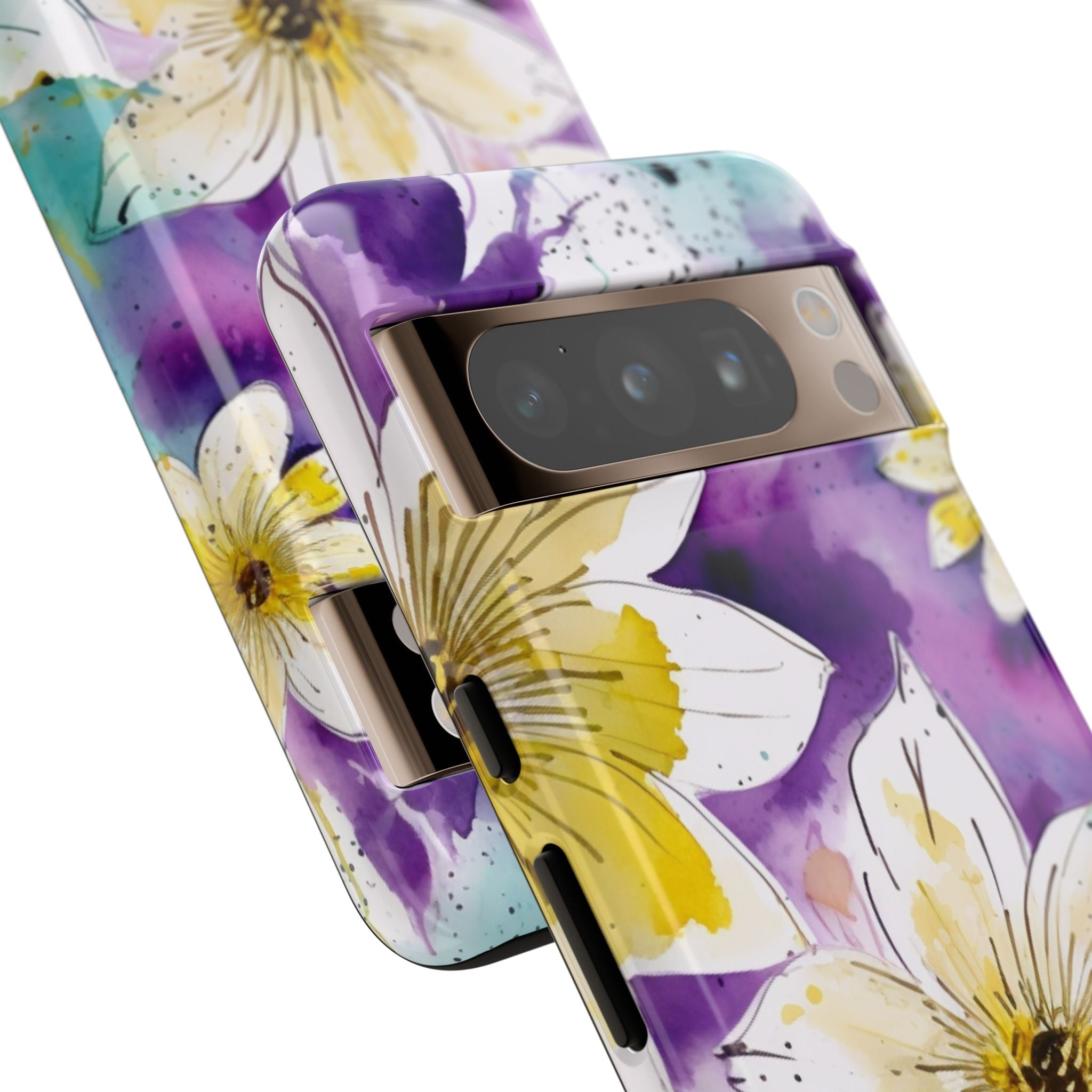 Vibrant Watercolor Flowers - Google Pixel Case