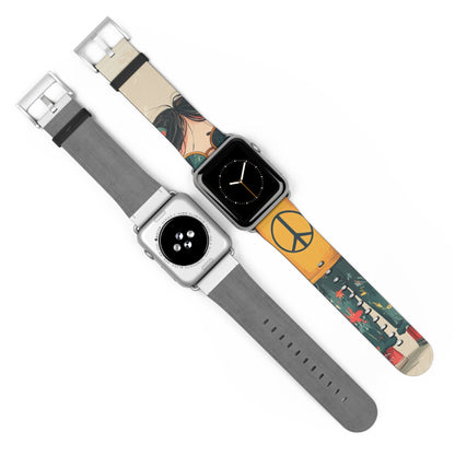 Peace Pigtails - Watch Band