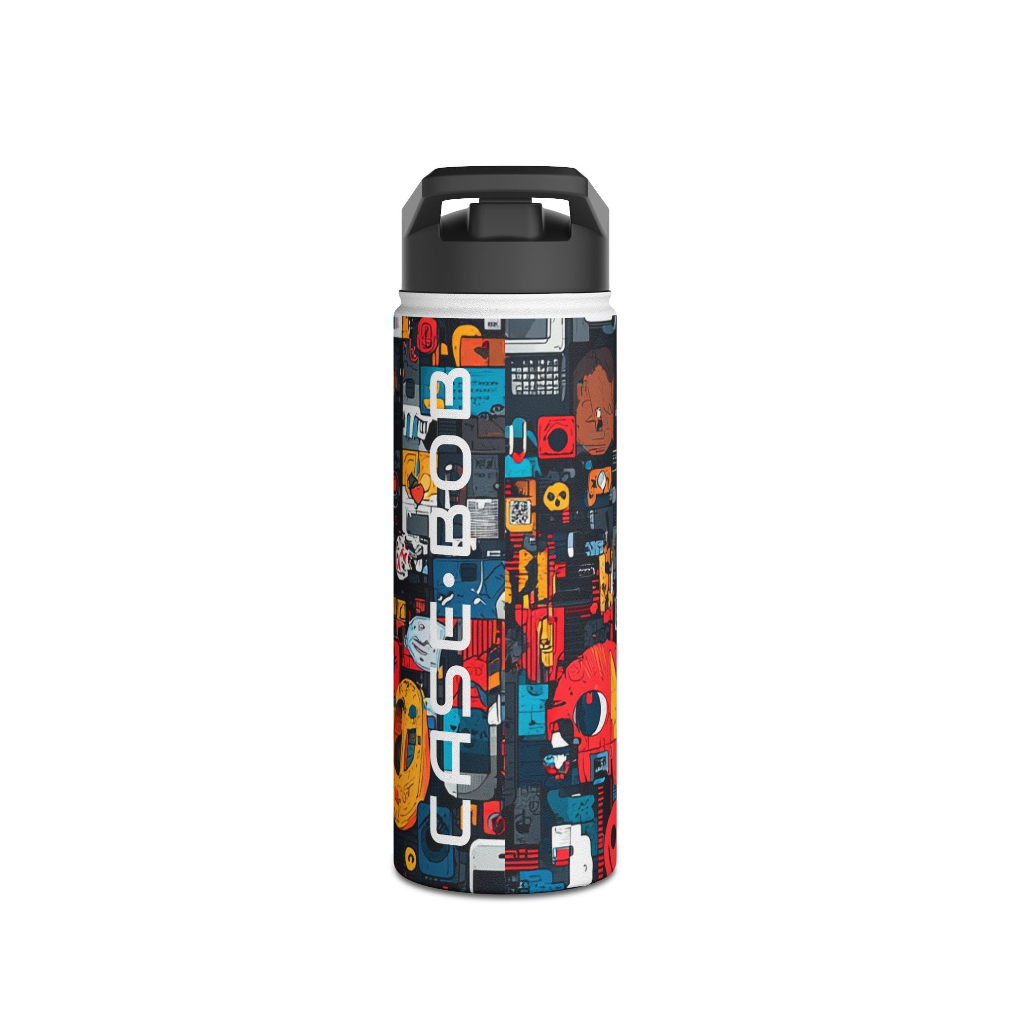 Blue Gaze Mosaic - Stainless Steel Water Bottle