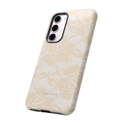 Ivory Lace Gothic Flower Phone Case - Protective Phone Case