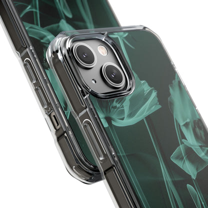 Teal Bloom Radiance iPhone 14 - Impact Clear+