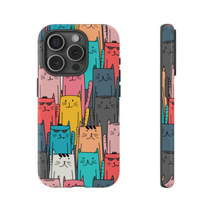 Colorful Cats - Protective Phone Case