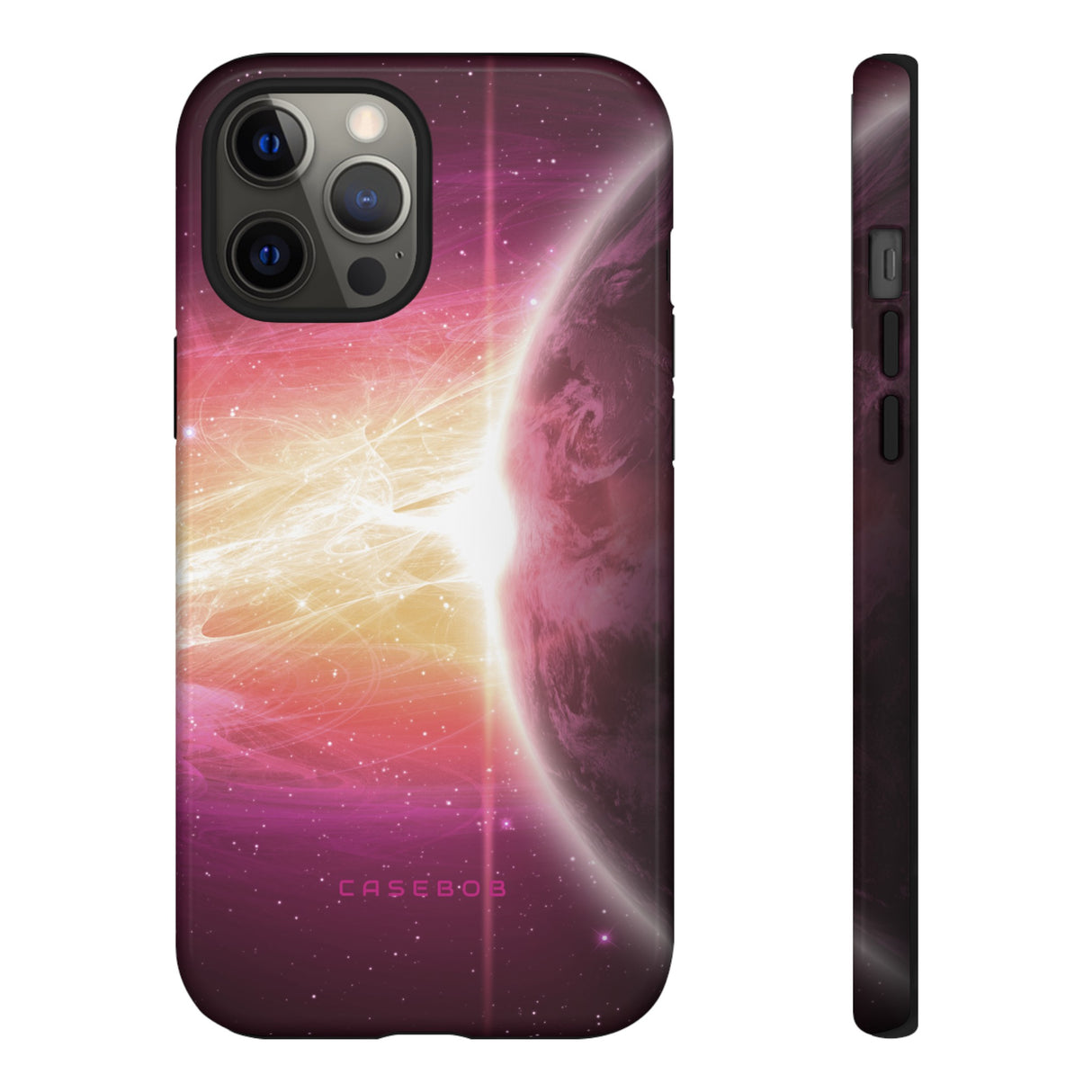 Purple Planets in Space - Protective Phone Case