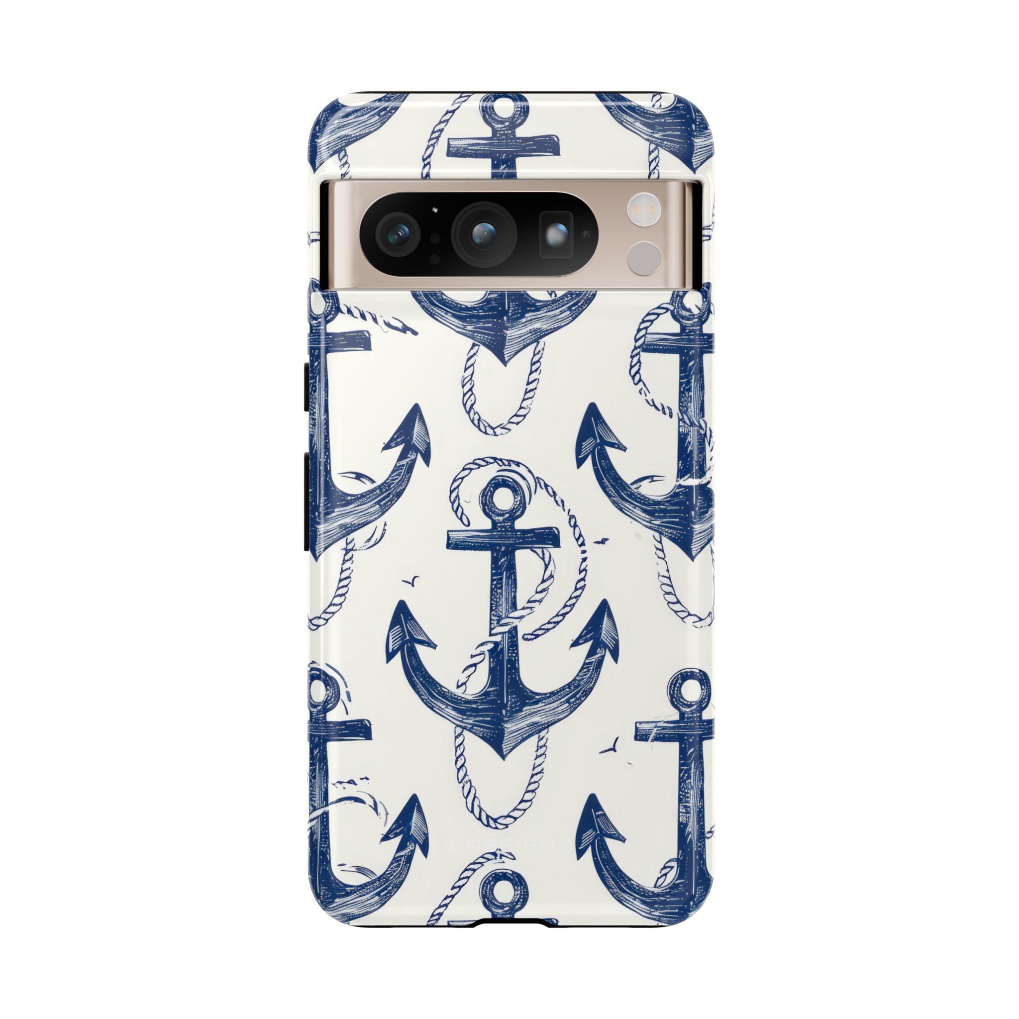 Navy Anchor Loop Google Pixel 8 Pro Case - Tough