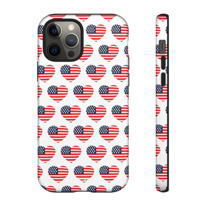 Hearts Embrace Freedom - iPhone Case
