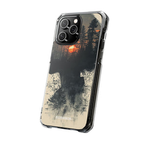 Tranquil Silhouette - Phone Case for iPhone (Clear Impact - Magnetic)