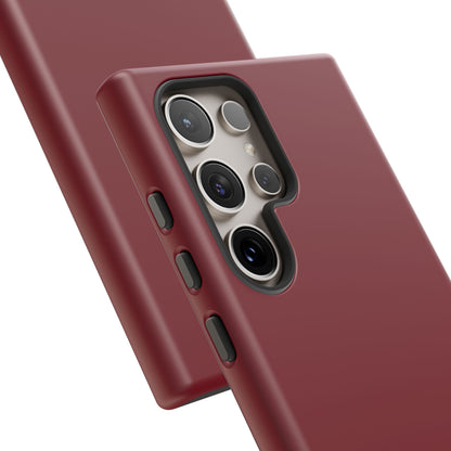 Burgundy Elegance: Minimalist Sophistication - For Samsung S24