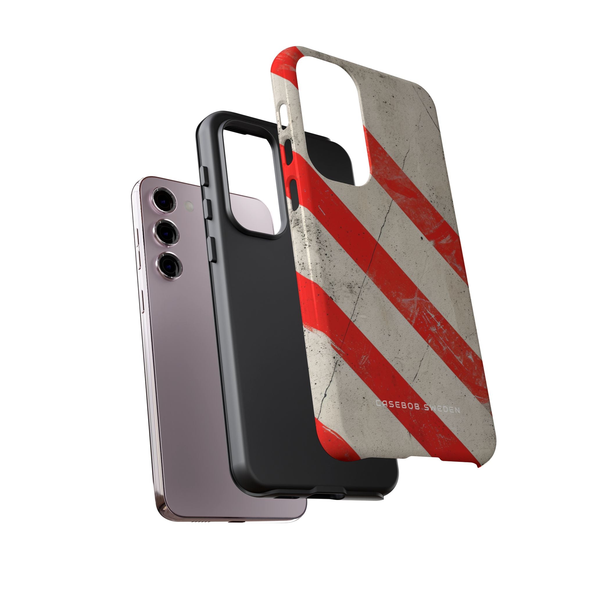 Striker Crimson Stripes Samsung S23 - Tough Phone Case