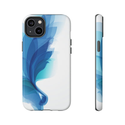 Blue Feathers - Protective Phone Case