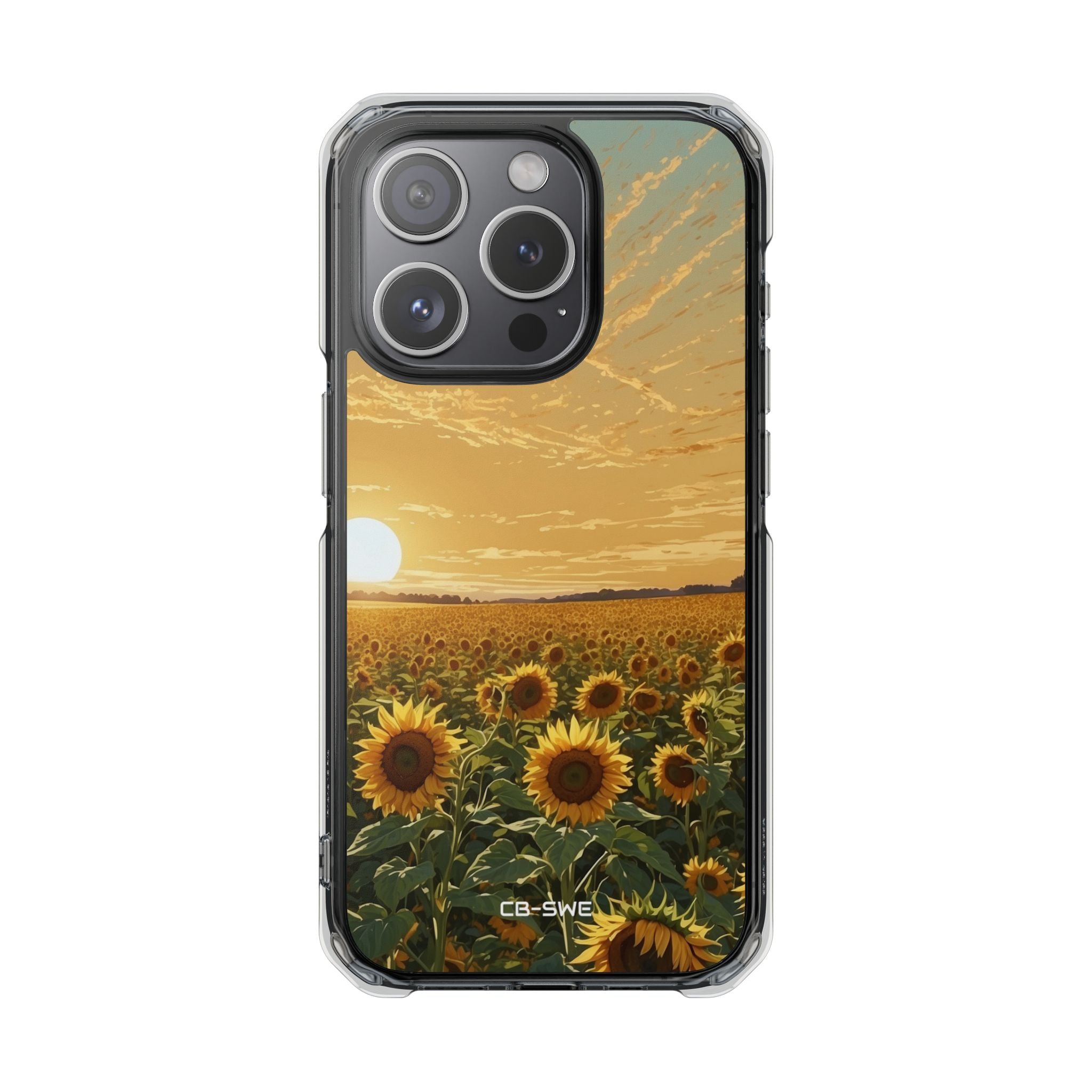Sunflowers Embrace Sunset iPhone Case - Impact