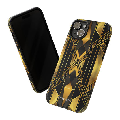 Golden Diamond Radiance iPhone 15 Plus Case - Tough