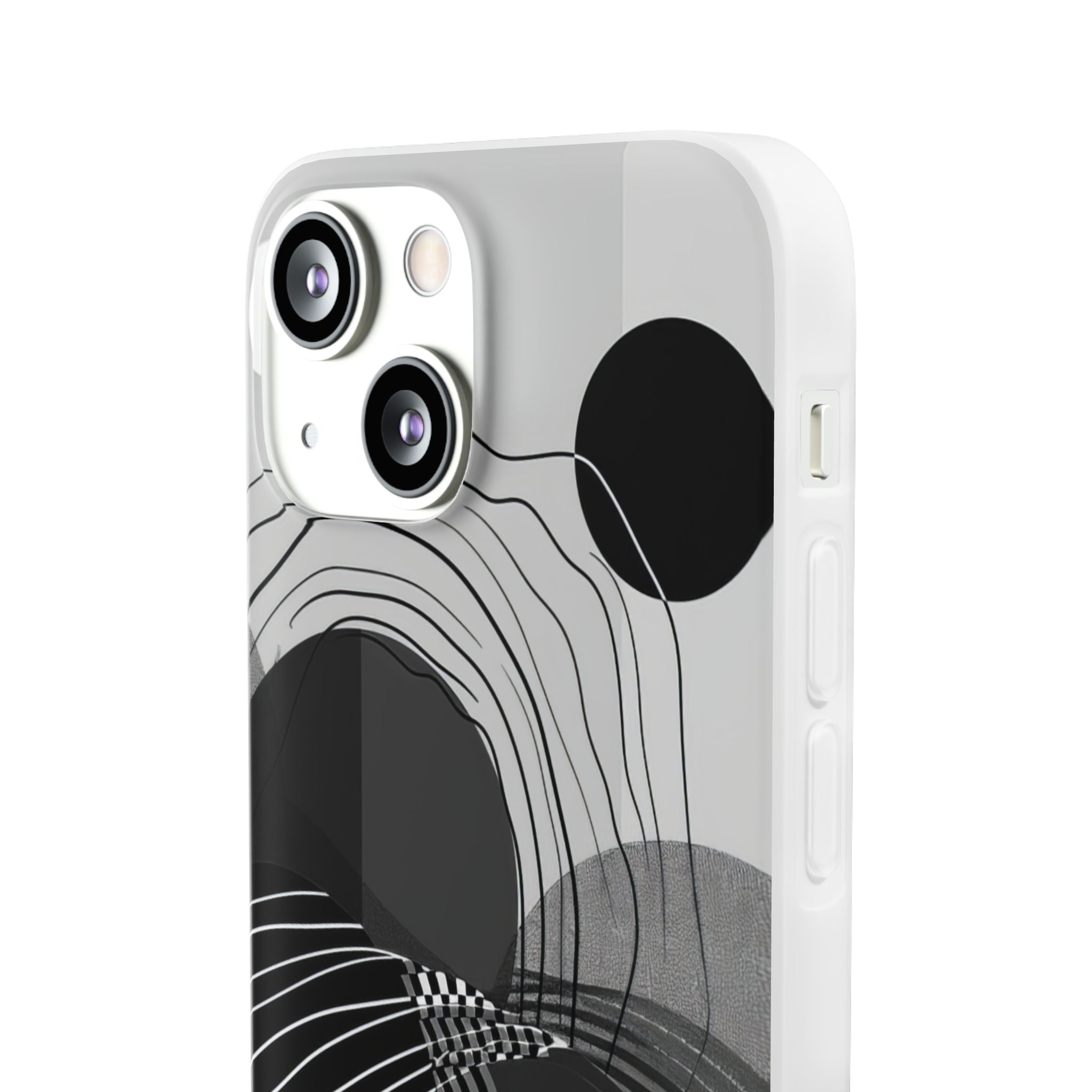 Monochrome Dynamics | Flexible Phone Case for iPhone